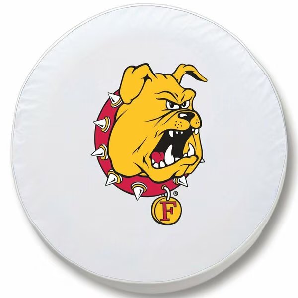28 1/2 x 8 Ferris State Tire Cover, Holland Bar Stool Co, Mfr#: TCSMFerrStWT
